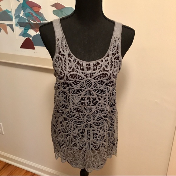 J Crew Crochet Silk & Merino Wool Tank Size S - Picture 1 of 8